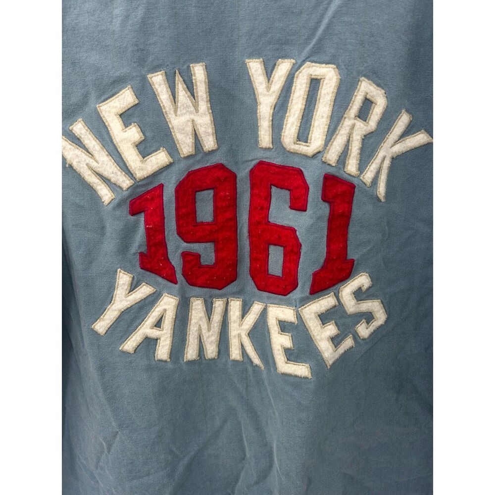 VTG NY Yankees 1961 Throwback Cooperstown Mirage Baseball Jersey Shirt XL Flawed - Picture 4 of 11